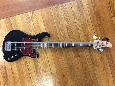 Cort Gb35j Bk 5 String Bass Black Reverb