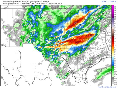 Welcome To Southeast New Mexico Weather 48 Hour Rainfall Totals As