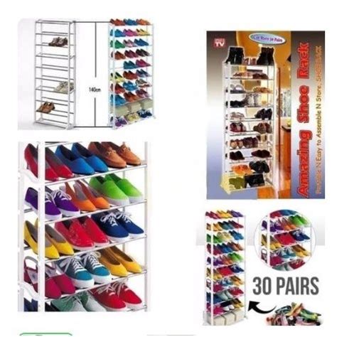 RAK SUSUN SEPATU 10 TINGKAT AMAZING PORTABLE SHOE RACK Lazada Indonesia