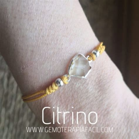 Pulsera Citrino adaptable natural Gemoterapia Fácil Tienda de