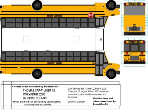 Pin by nesmithj on school bus paper models | School bus, Free paper ...