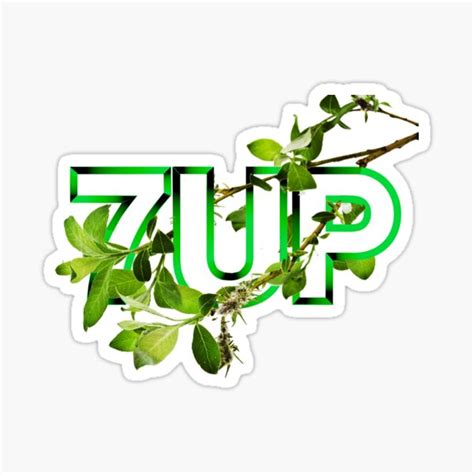 7up Tree Vine Sticker For Sale By 0fthesaints Redbubble