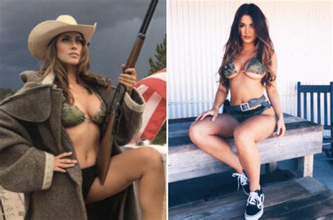 Hotshots Bikini Babes Pose With Guns For Independence Day