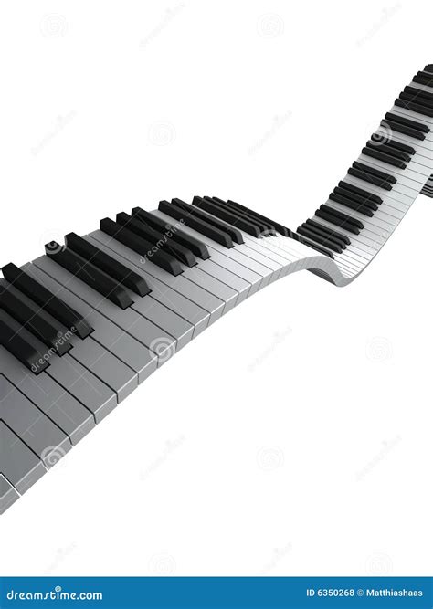 Piano Keyboard Render Stock Illustration Illustration Of White 6350268