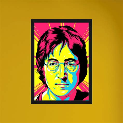 Quadro A John Lennon Moldura E Vidro Elo