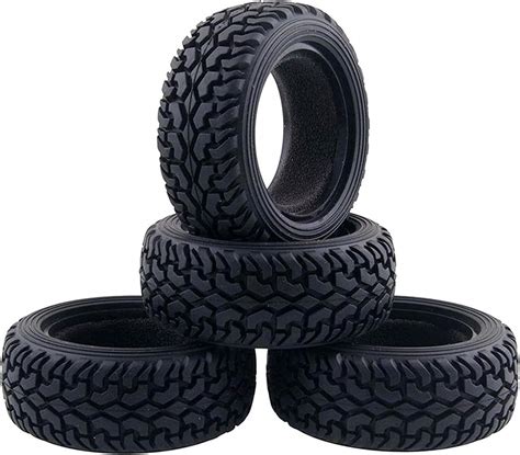 Amazon 1 10 RC On Road Car Tyres WONFAST 4PCS 75mm Rally Grain Car