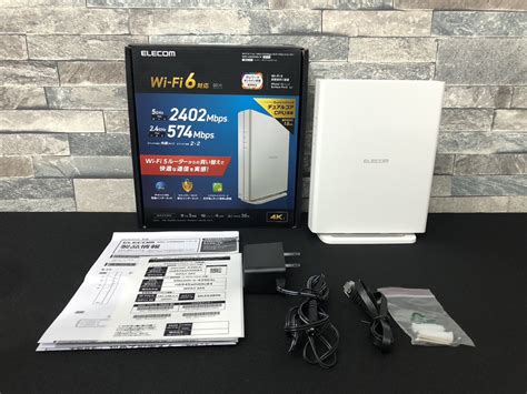 【目立った傷や汚れなし】★美品★elecomエレコム Wi Fiルーター Wi Fi 611ax2402＋574mbps Wi Fi