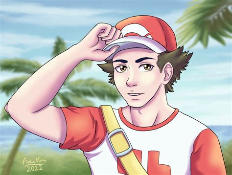 Pokémon Trainer Red Travelling In Alola Made By Me I Loved The Aged