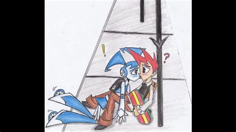 Teenage Robot Jenny And Brad Kissing