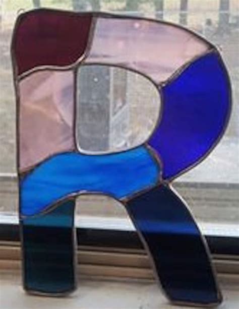 Stained Glass Letters Etsy