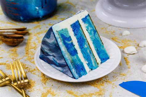 Blue Mirror Glaze Cake Recipe And Step By Step Video Tutorial