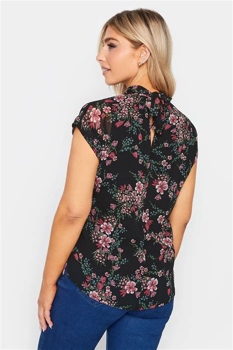 Mandco Black Floral Print Blouse Mandco