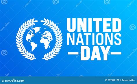 United Nations Day Background or Banner Design Template is Observed ...