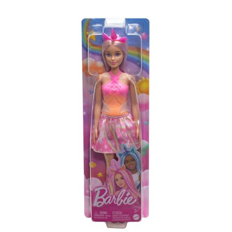 Ripley Mu Eca Barbie Fantas A Unicornio Falda De Ensue O Rosa Mattel