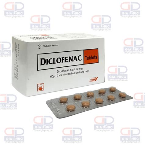 Diclofenac 50mg H100vn Pymepharco