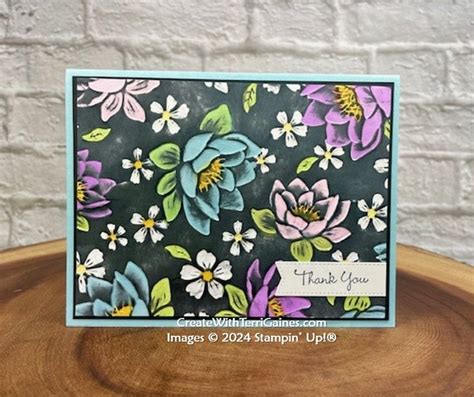 Stampin Blends Magic Technique Using Layered Florals D Folder With Pdf