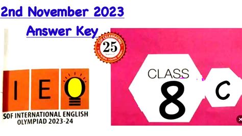 English Olympiad Class Set C Paper Answer Key Sof Ieo