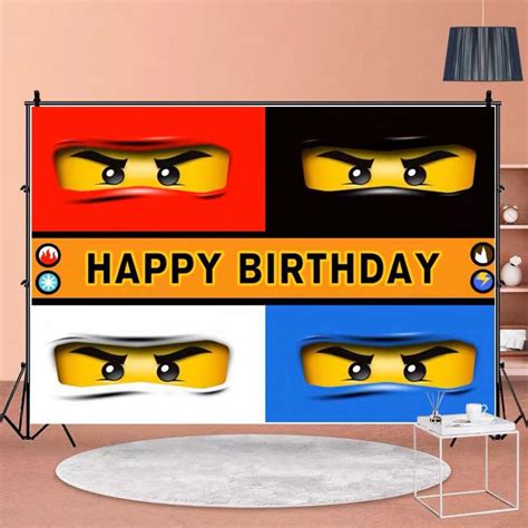 Lego Ninjago Party Supplies Birthday Banner Backdrop Party Deco