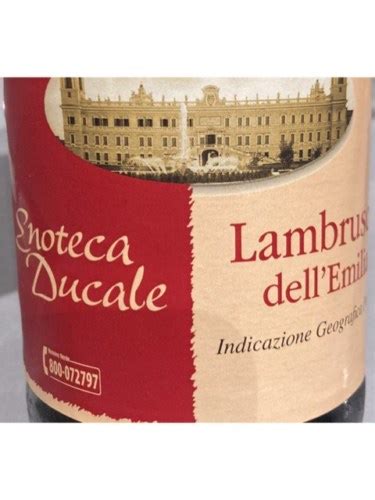 Enoteca Ducale Lambrusco Dell Emilia Secco Frizzante Vivino US