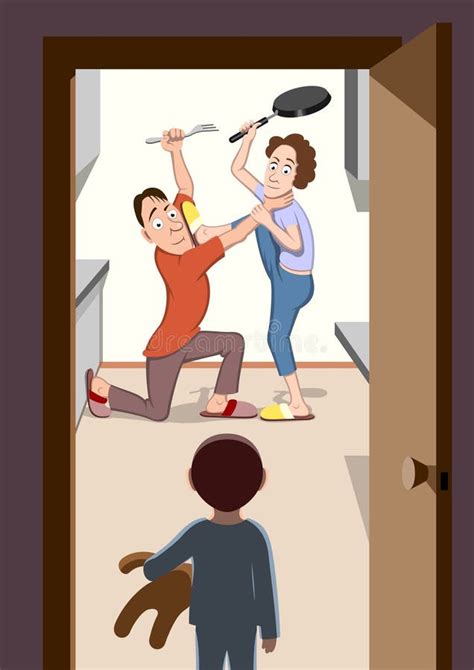 Parents Fighting Clip Art