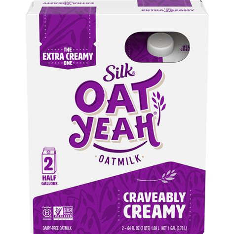 Silk® Oat Yeah™ The Extra Creamy One Dairy Free Oatmilk 64 Fl Oz Carton Shop Carlie Cs