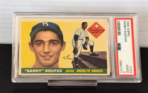 At Auction Topps Sandy Koufax Psa Baseball Card