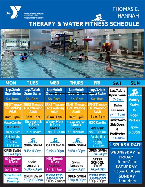 Pool Schedule – YMCA of Greater Spartanburg