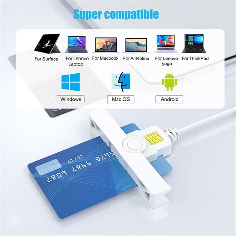 Cac Card Reader Foldable For Windows Mac Os Android Usb Ebay