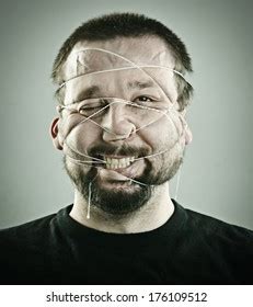 man drooling royalty  images stock  pictures