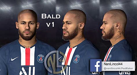 PES 2017 Neymar Jr “Bald” (Latest Hairstyle) by Nanilincol44