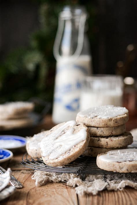 Slice And Bake Cherry Almond Shortbread Cookies Curly Girl Kitchen