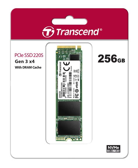 256GB Transcend NVMe PCIe Gen3x4 M 2 2280 3D TLC SSD 220S