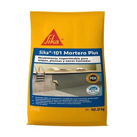 Sika Mortero Plus Recubrimiento Impermeable Blanco Kg Sika