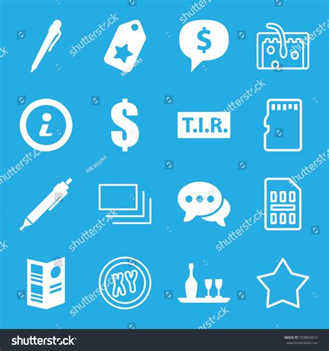 Template Icons Set Set 16 Template Stock Vector Royalty Free