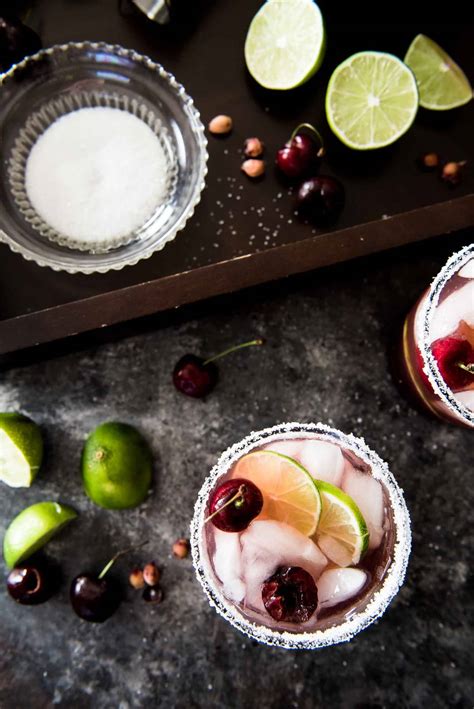 Fresh Cherry Margaritas • The Crumby Kitchen