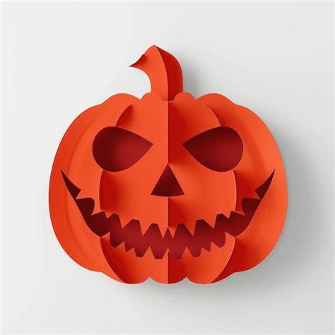 Halloween pumpkin paper craft | Free Photo Illustration - rawpixel