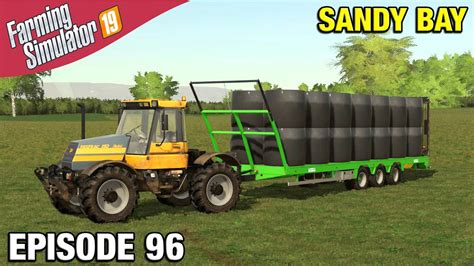 Baling The Silage Farming Simulator 19 Timelapse Sandy Bay Seasons Fs19 Ep 96 Youtube