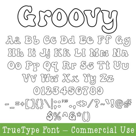 Groovy Font, Groovy Font Ttf, Retro Font, Retro Ttf Font - Etsy