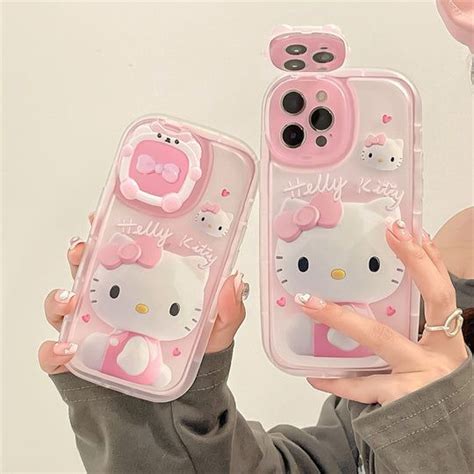 Cat Mirror Iphone Case In 2023 Hello Kitty Phone Case Hello Kitty Kawaii Phone Case