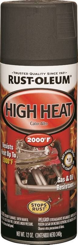 Rust Oleum 248903 Engine Spray Paint Flat Black 12 Oz Can