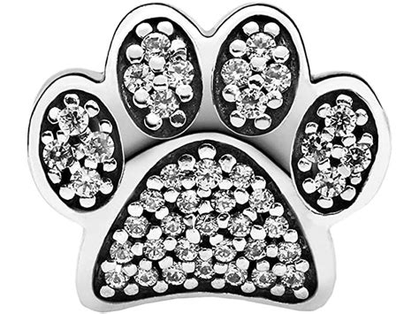 Pandora Sparkling Paw Print Charm Paw Print Charm Paw Print Charmed