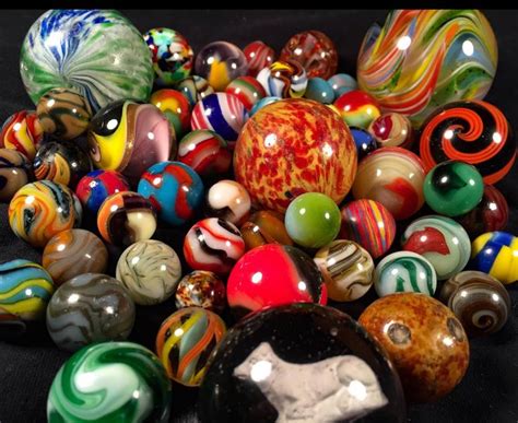 Miscellaneous German Handmade Machine Mades And Contemporary Marbles Glass Marbles Glass