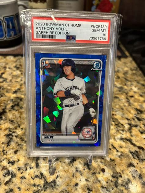 Anthony Volpe 2020 Bowman Sapphire Edition BCP 139 Chrome Prospects