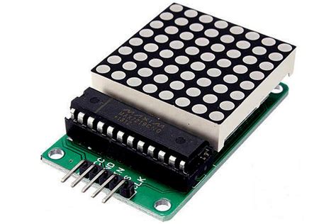 Max7219 Based 8x8 Dot Matrix Display Module Pinout Features And Circuit