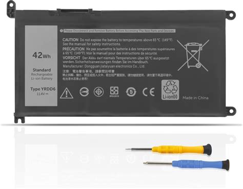 42wh Yrdd6 Laptop Battery For Dell Inspiron 3480 3481 3482 3490 3493