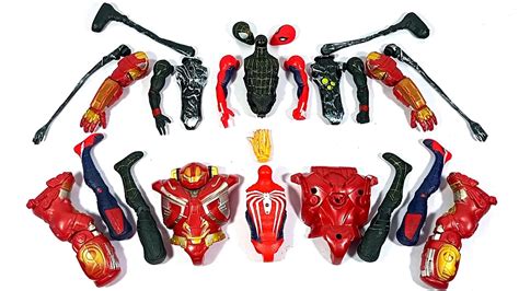 Avengers Toys Assemble Black Spider Vs Siren Head Vs Hulk Buster Vs