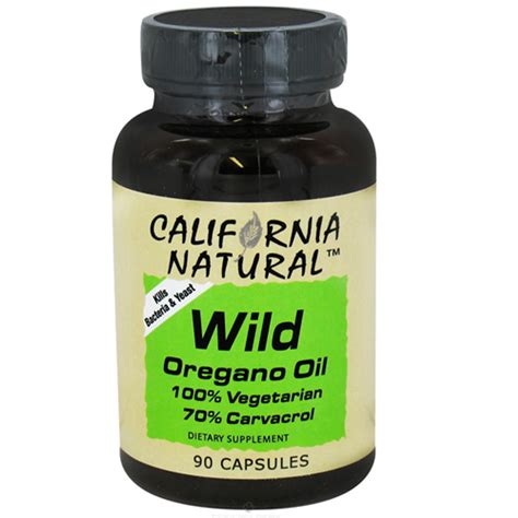 California Natural Wild Oregano Oil 100 Vegetarian Capsules 90 Ea