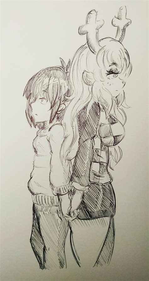 Deltarune Noelle And Kris Side By Pikapika212 On Deviantart