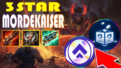 3 STAR MORDEKAISER BROKEN ITEMS NOXUS GAME PLAY TFT SET 9 5 NEW