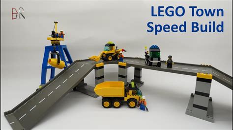 Lego Town Highway Construction6600 Speed Build Youtube